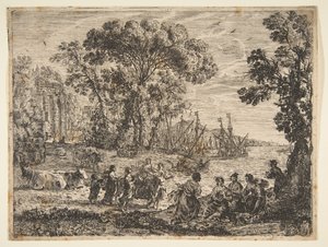 ヨーロッパのレイプ、1634年。 作： Claude Lorrain