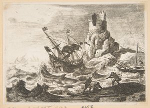 難破船、ca。 1638-41。 作： Claude Lorrain