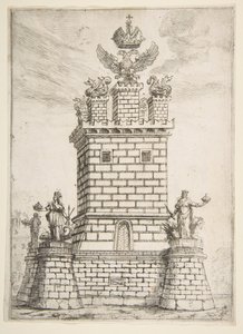 スクエアタワー、1637年。 作： Claude Lorrain