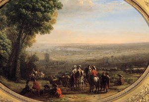 ルイ13世（1601-1643）によるロシェルの座 10月8日 作： Claude Lorrain