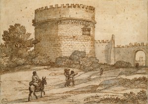セシリア・メテラの墓、1669年 作： Claude Lorrain