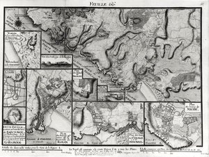 Fol。66サントンジュの地図、サントンジュ礼拝堂（ペンとインク、紙のトイレ）から 作： Claude Masse