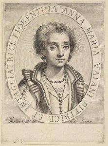 アンナマリアヴァイアーニ、1624-36。 作： Claude Mellan