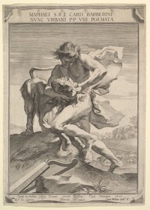 ライオンを絞め殺すデビッド、1631年。 作： Claude Mellan