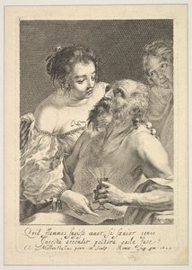 ロットと彼の娘、1629。 作： Claude Mellan