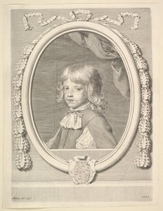 子供の頃のルイ=ジョセフ・ド・ロレーヌ、ドュ・ド・ギーズ、1659年。 作： Claude Mellan