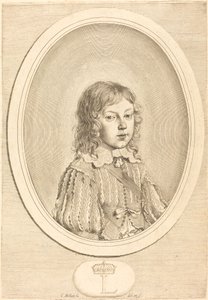少年時代のルイ14世 作： Claude Mellan