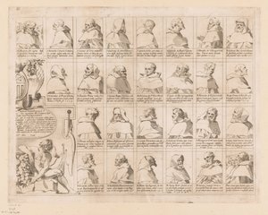 Martelaren van de Orde van Notre-Dame-de-la-Merci (deel rechtsonder) メルセデスの聖マリアの贖罪者の王立勲章の聖殉教者と告白者のセンチュリア (オブジェクトのタイトル) 作： Claude Mellan
