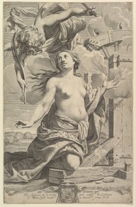 聖カタリナの殉教、1625年。 作： Claude Mellan