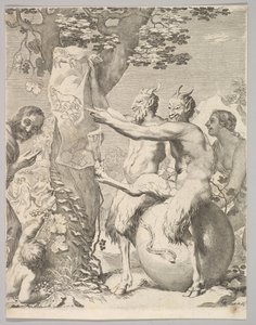 1645年以前のサテュロス。 作： Claude Mellan