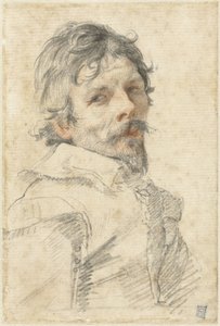 自画像、c。 1640年。 作： Claude Mellan
