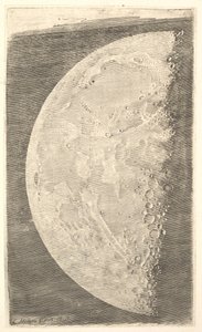 最終四半期の月、1635年。 作： Claude Mellan