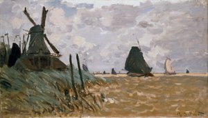 ザーンダム近郊の工場、1871年 作： Claude Monet