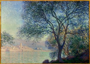 アンティーブ、サリスの眺め クロード・モネ（1840-1926）の絵画 1888年。薄暗い。0.65 x 0.92 m 個人蔵 作： Claude Monet