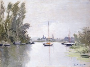 アルジャントゥイユ、セーヌの小腕の眺め、1872年 作： Claude Monet