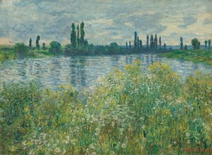 セーヌ川のほとり、ヴェトゥイユ 作： Claude Monet