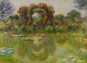 睡蓮の池、レロジエ、1913 作： Claude Monet