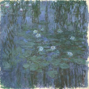 青い睡蓮 作： Claude Monet
