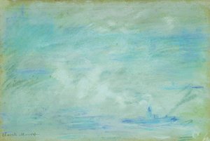 テムズ川のボート、ヘイズ効果。テムズ川のボート、霧の効果、1901 作： Claude Monet