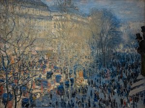 パリのキャピュシーヌ大通り 作： Claude Monet