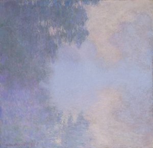 ジヴェルニー近くのセーヌ川の支流 (霧) 作： Claude Monet