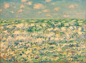 砕ける波 作： Claude Monet