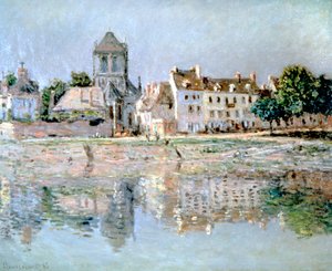 ヴァーノンの川沿い、1883年 作： Claude Monet