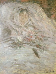 1879年、彼女のデスベッドでのカミーユモネ（1847-79） 作： Claude Monet