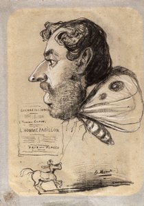 ジュール・ディディエの似顔絵 (「バタフライ・マン」) 作： Claude Monet