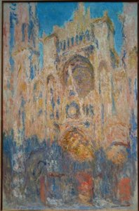 ルーアン大聖堂。太陽の効果、一日の終わり 作： Claude Monet