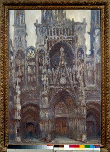 ルーアン大聖堂、門扉、茶色の調和 クロード・モネ（1840-1926）の絵画 1892年 日。1,07x0,73 m Paris, musee d