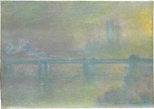 チャリングクロスブリッジ、ロンドン、1901 作： Claude Monet