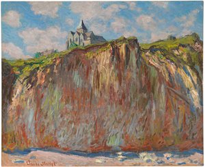 ヴァレンゲビルの教会、モーニングエフェクト、1882 作： Claude Monet