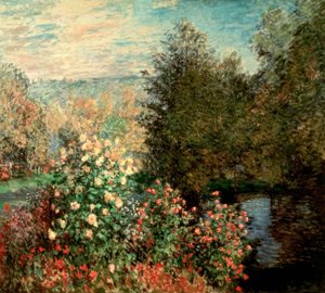 モンジェロンのガーデンコーナー 作： Claude Monet