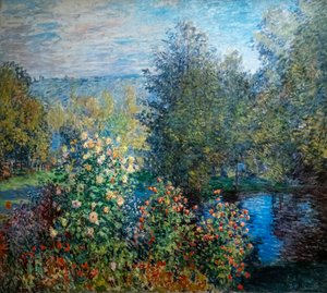 モンジェロンの庭の隅 作： Claude Monet