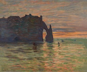 エトレタの夕日 作： Claude Monet