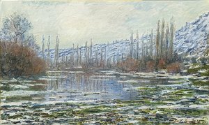 ヴェトゥイユの雪解け。 1880