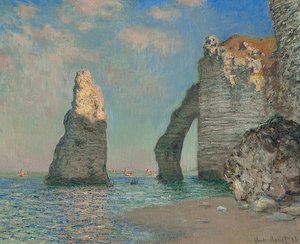 エトルタの岩。 1885 作： Claude Monet