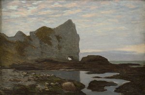 エトルタ、1864年頃。 作： Claude Monet