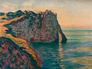 エトルタの崖、1885 作： Claude Monet