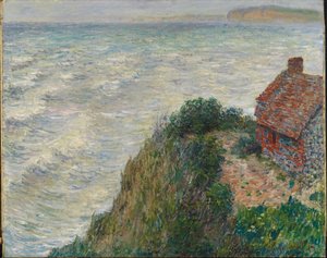 プティエリーの漁師の家、1882年 作： Claude Monet