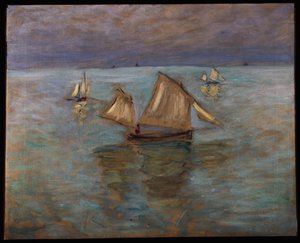 プールビルの漁船、1882年 作： Claude Monet