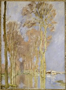 洪水 作： Claude Monet