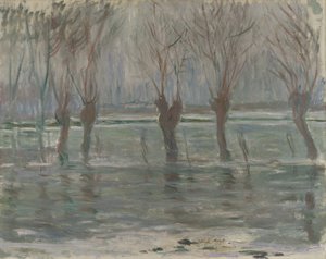 洪水、1896年 作： Claude Monet