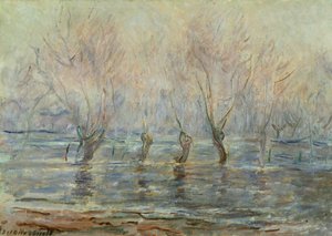 ジヴェルニーの洪水。 L "Inondation a Giverny、c.1896 作： Claude Monet