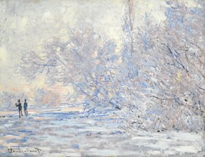 ジヴェルニールジヴルアジヴェルニーのフロスト、1885 作： Claude Monet