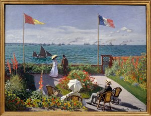 サント・アドレスの庭園 作： Claude Monet