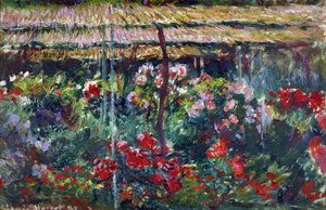 牡丹の庭。 (絵画、1887) 作： Claude Monet