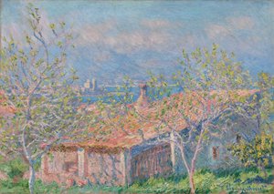 アンティーブの庭師の家、1888年。 作： Claude Monet