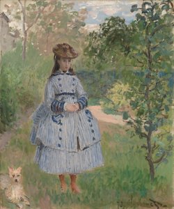 女の子と犬